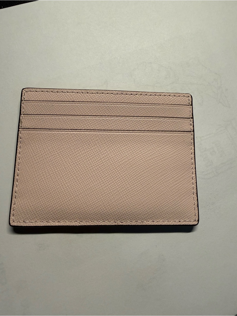 Kate Spade New York Pink Saffiano Leather Card Holder Wallet - Picture 2 of 3